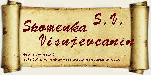 Spomenka Višnjevčanin vizit kartica